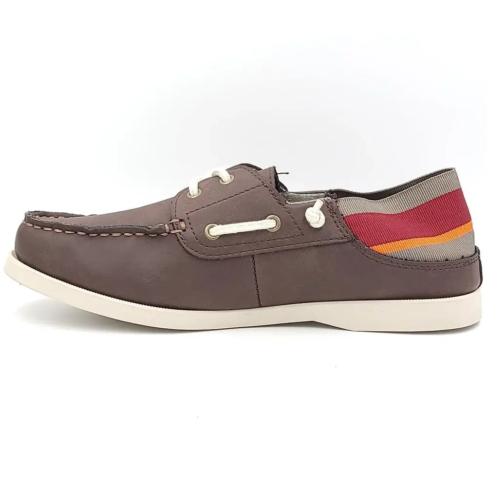 Weatherproof Vintage Men Convertible Boat Shoes Bobby US 8M Brown